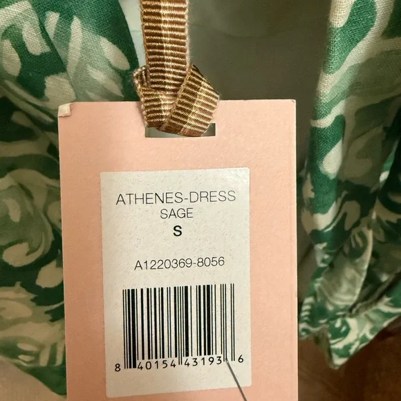 NWT Alexis Athenes Dress in Sage Green Small - Picture 3 of 4